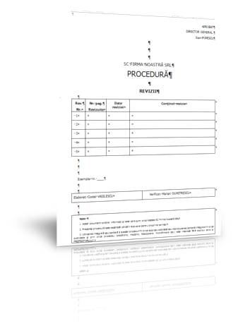 Procedura Evaluarea conformării